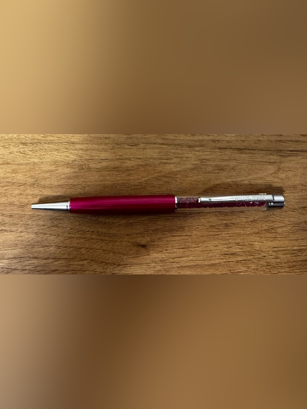 Swarovski Crystalline Lady Ballpoint Pen In Fusia